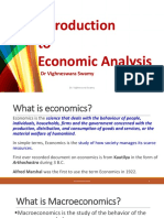 Introduction To Economic Analysis