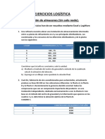 Ejercicios logística ubicación almacén centro gravedad