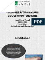 DIAGNOSIS & TATALAKSANA DE QUERVAIN TENDINITIS