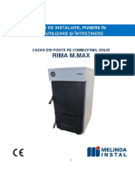 Carte Tehnica Cazan Fonta RIMA M-MAX Cu Ventilator