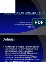 Dasar Dasar Aquakultur