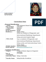Curriculum Vitae: Personal Identification - : Name: Date of Birth Nationality: Gender: Social Situation: Residency