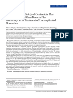 The Efficacy and Safety of Gentamicin Plus Azithromycin and Gemifloxacin Plus Azithromycin As Treatment of Uncomplicated Gonorrhea