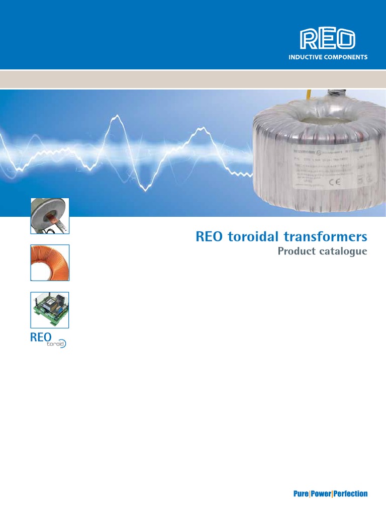 REO Toroidal Transformers Overview | PDF | Transformer | Mains Electricity