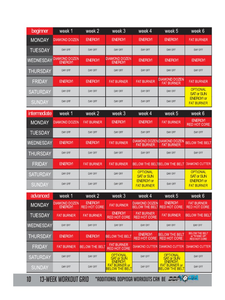 Ddp Yoga Program Guide Pdf