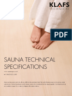 Sauna Technical Specifications1