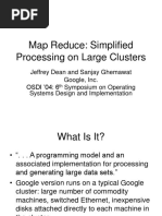 Map Reduce: Simplified Processing On Large Clusters