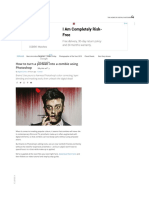 How To Turn A Portrait Into A Zombie Using Photoshop: Ad Closed by