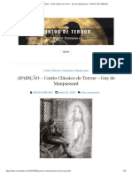 APARIÇÃO - Conto Clássico de Terror - Guy de Maupassant - CONTOS de TERROR