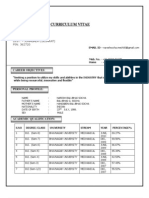 Mechanical Engineer CV