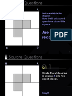 How to divide squares into equal pieces