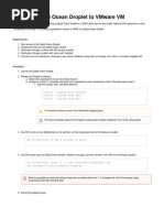 Convert Digital Ocean Dropletto VMware VM