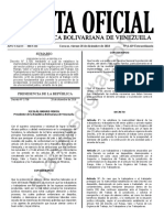 Gaceta Oficial Extraordinaria 6419 Decreto Inamovilidad