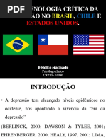 Fenomenologia Crítica Da Depressão No Brasil, Chile e Estados Unidos