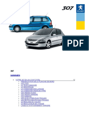 Manuel Peugeot 307-2003 | PDF | Airbag | Huile de moteur