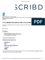 Get Unlimited Downloads With A Free Scribd Trial!: Scribd Has Been Featured On