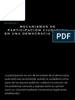 Mecanismos de Participación Ciudadana en Una Democracia Directa