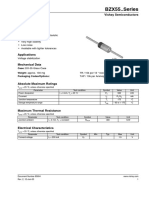 VISHAY BZX55 Series Zener Diodes Technical Data Sheet