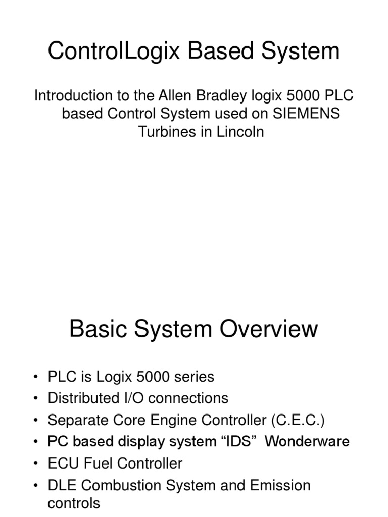 Control LOGIX 5000 System PDF Programmable Logic Controller Input