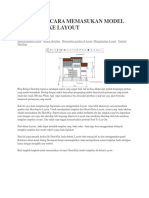 Layout Dengan Sketchup Yang Mudah