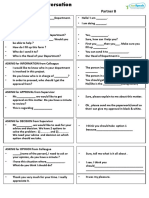 Corporate Conversation Role Play Dialogue