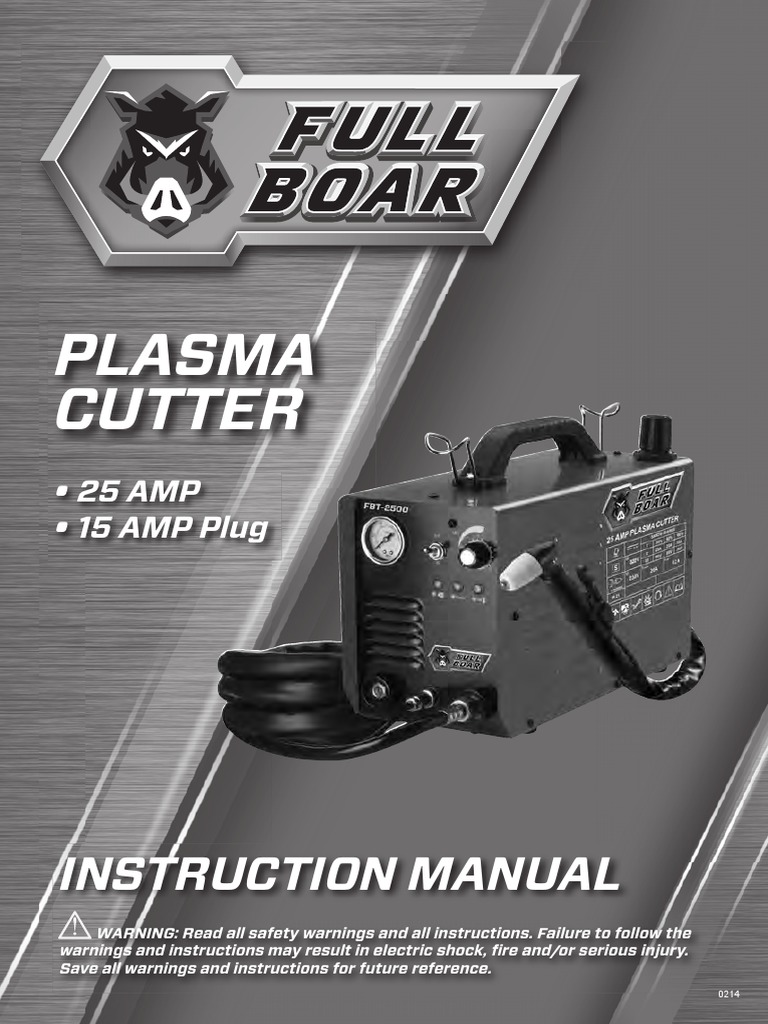 Plasma Cutter Instruction Manual PDF Ac Power Plugs And Sockets