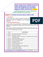 ISO 14001 Sample Templates Formats