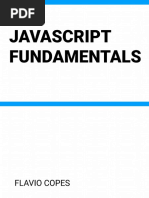 Javascript Fundamentals