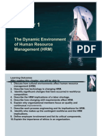 The Dynamic Environment of Human Resource Management (HRM)