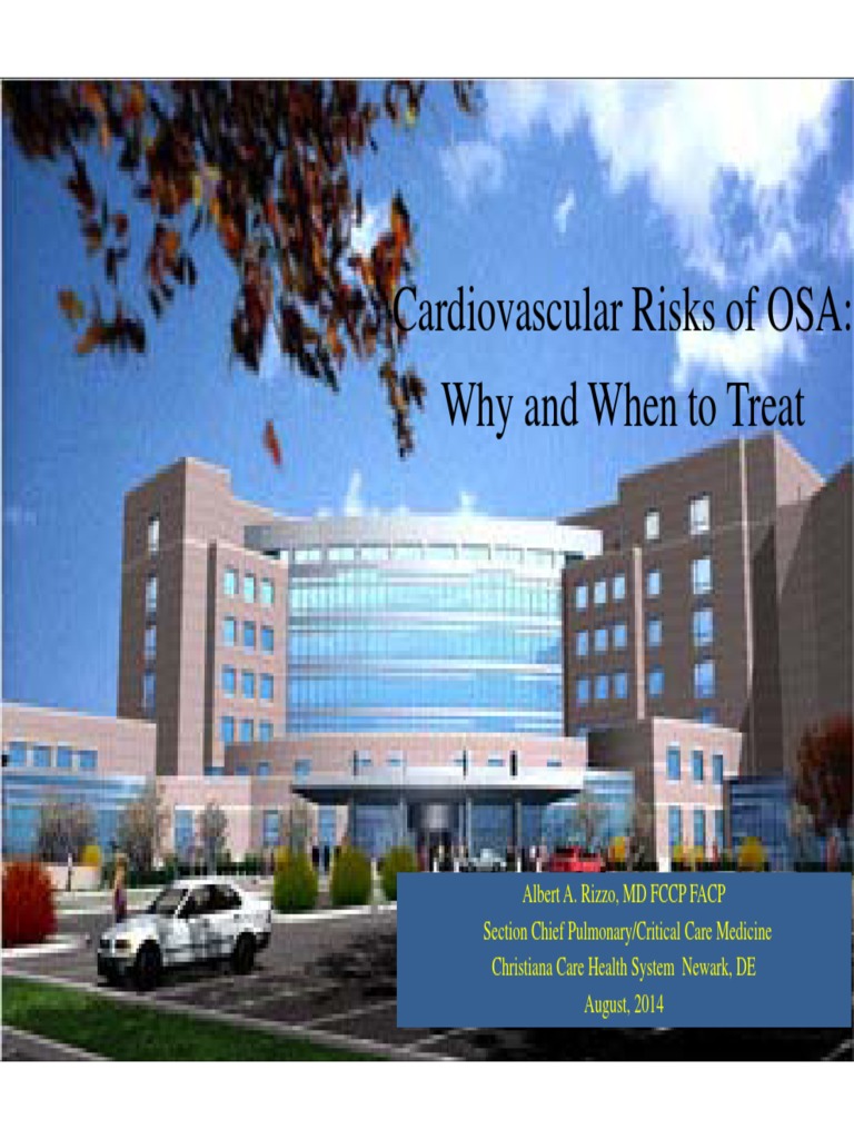 Cardiovascular Risks of OSA: Why and When To Treat | PDF | Sleep Apnea ...