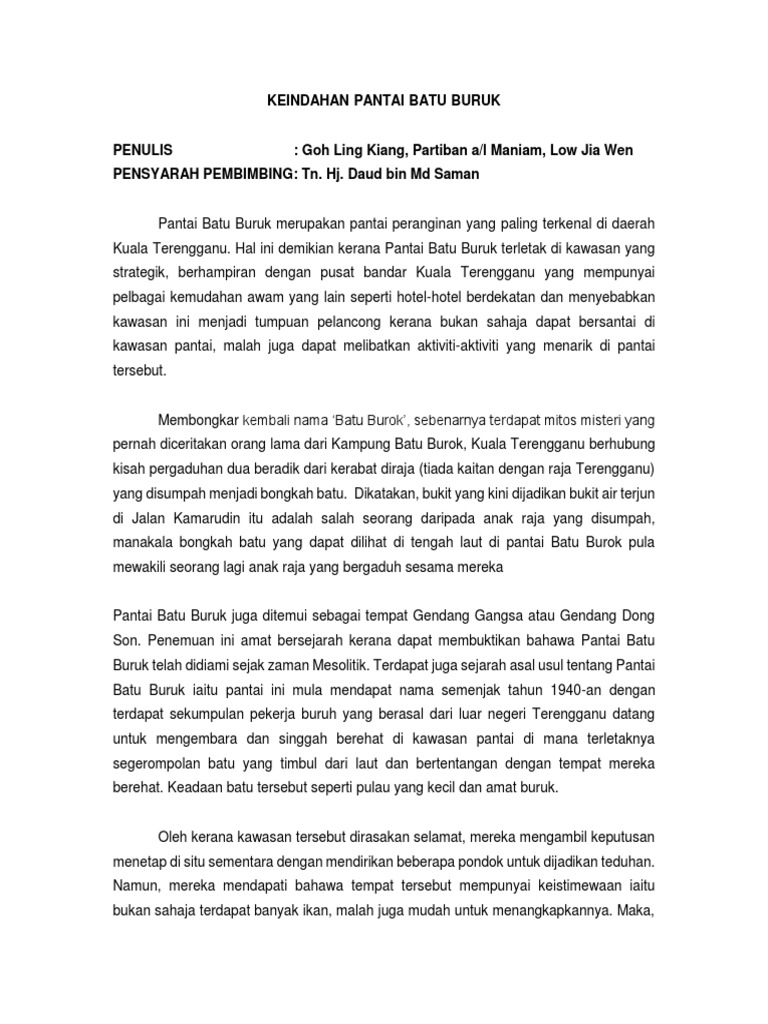 Artikel Pantai Batu Buruk  PDF