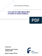 High Speed Rail - Review of The Evidence