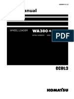 Komatsu WA380-6 Wheel Loader Service Repair Manual SN 65001 and Up PDF