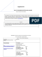 Supplement For: Setting Up of Business Entities and Closure