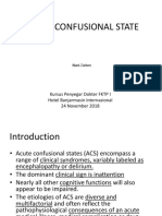 Acute Confusional State: Kursus Penyegar Dokter FKTP I Hotel Banjarmasin Internasional 24 November 2018