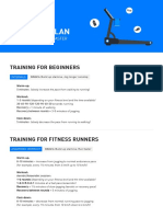 Treadmill Training Plans