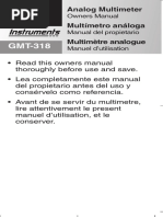 Multimeter GB GMT-318 Manual