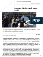 Paris - un gendarme arrêté alors qu'il transportait des explosifs