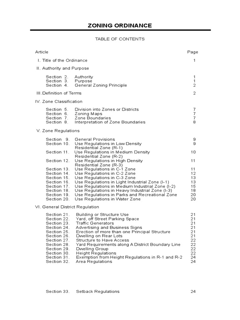 Pasig City Zoning Ordinance PDF Zoning Nature