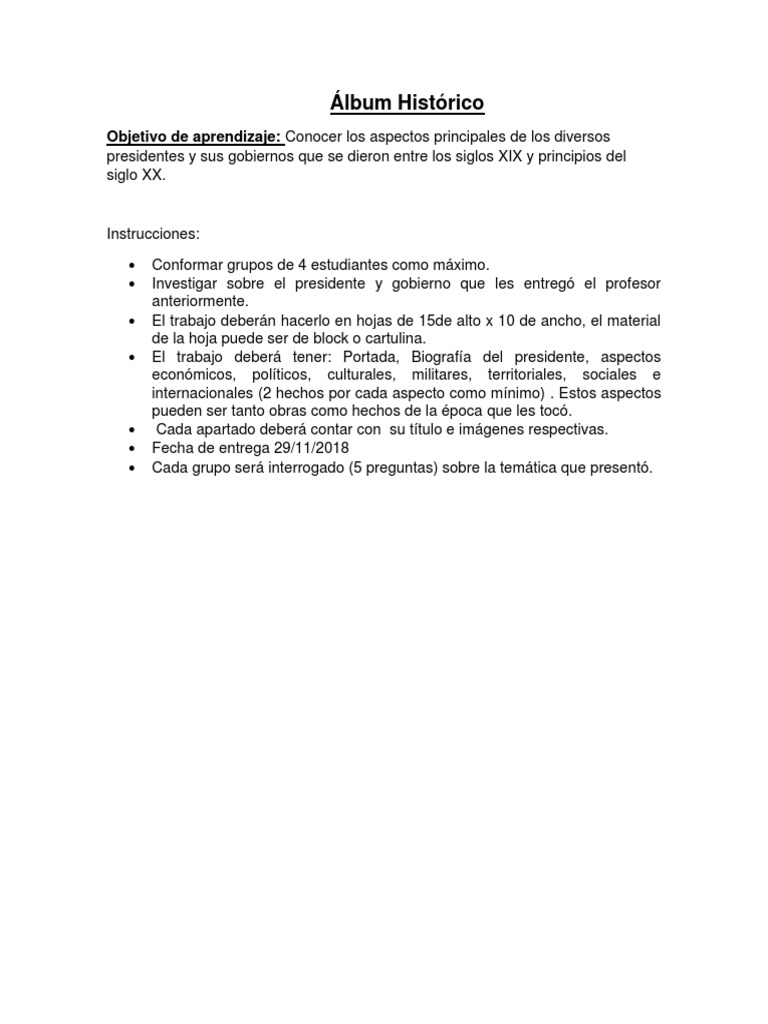 Album Histórico PDF