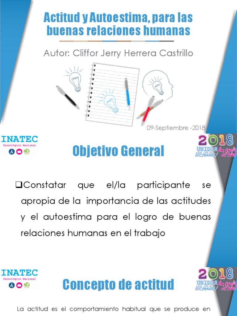 Actitud y Autoestima en el Trabajo | PDF | Actitud (psicología ...
