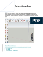Cara Seting Satuan Ukuran Pada SketchUp