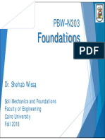 Foundations - Choice of Type of Foundations