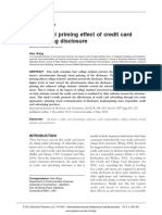 The Visual Priming Effect of Credit Card Advertising Disclosure
