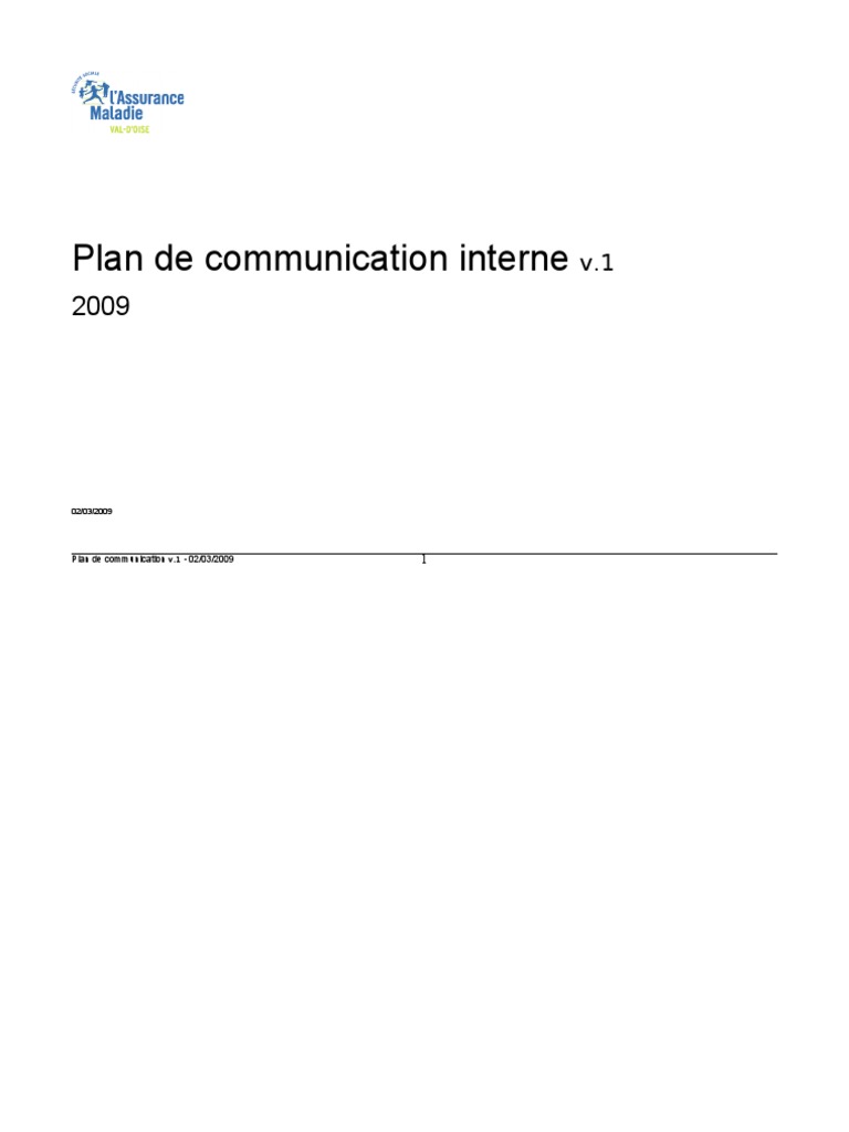 Plan de communication interne 2009 | PDF | la communication | Gestion ...
