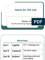 BCG Matrix For Itc LTD 3536