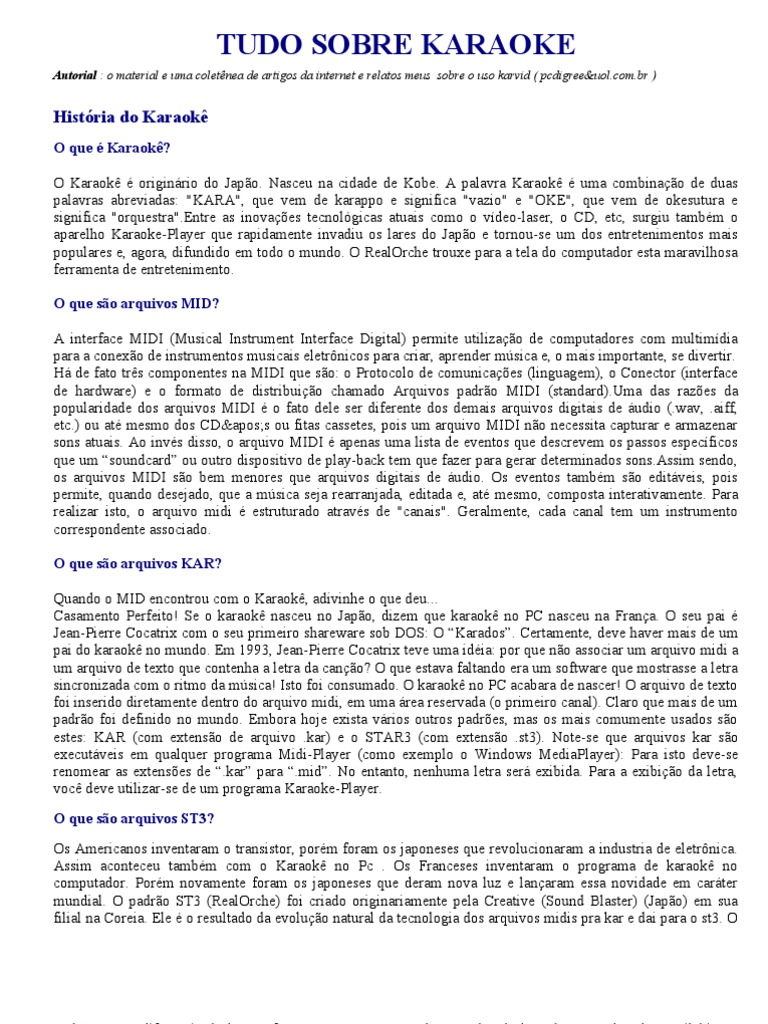 Tutorial para Criar Seu DVDoke - Videoke - Karaoke | PDF | DVD | Codec