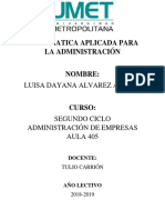 Informatica Aplicada para La Administración