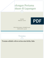 Pertolongan Pertama Kecelakaan Di Lapangan