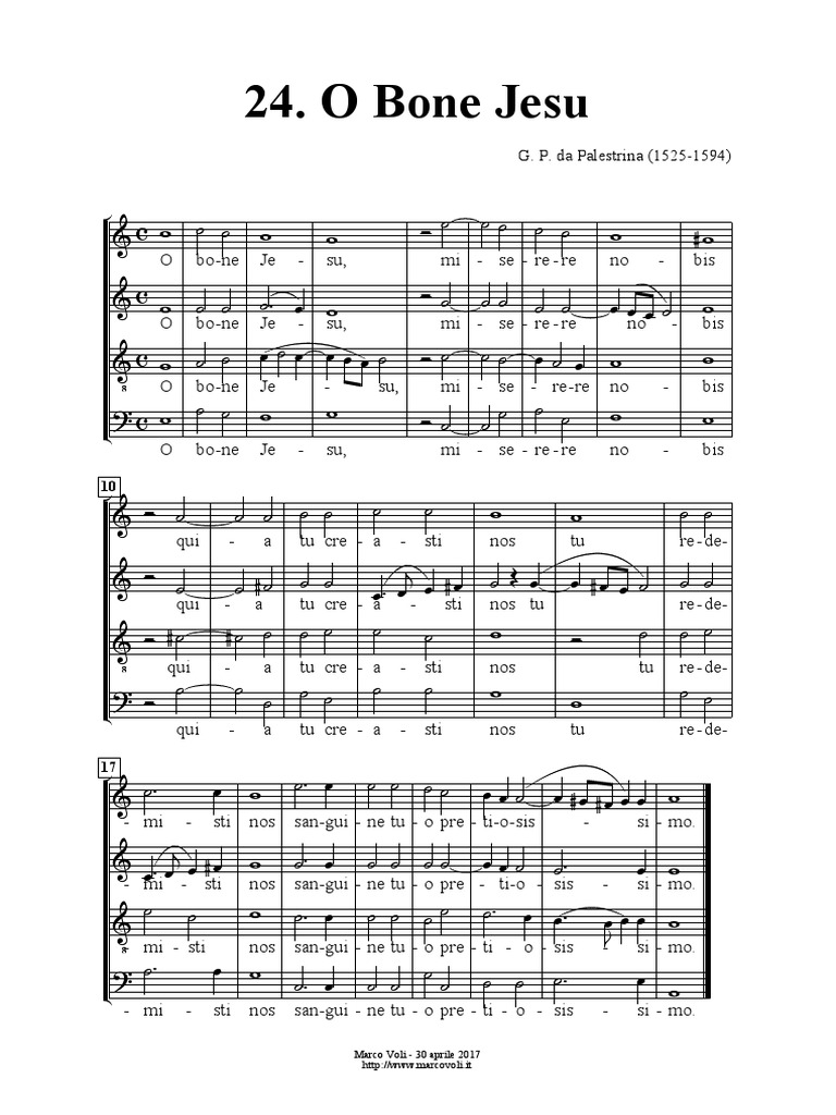 Análisis de la primera frase O BONE JESU. EDUARDO RAMOS.